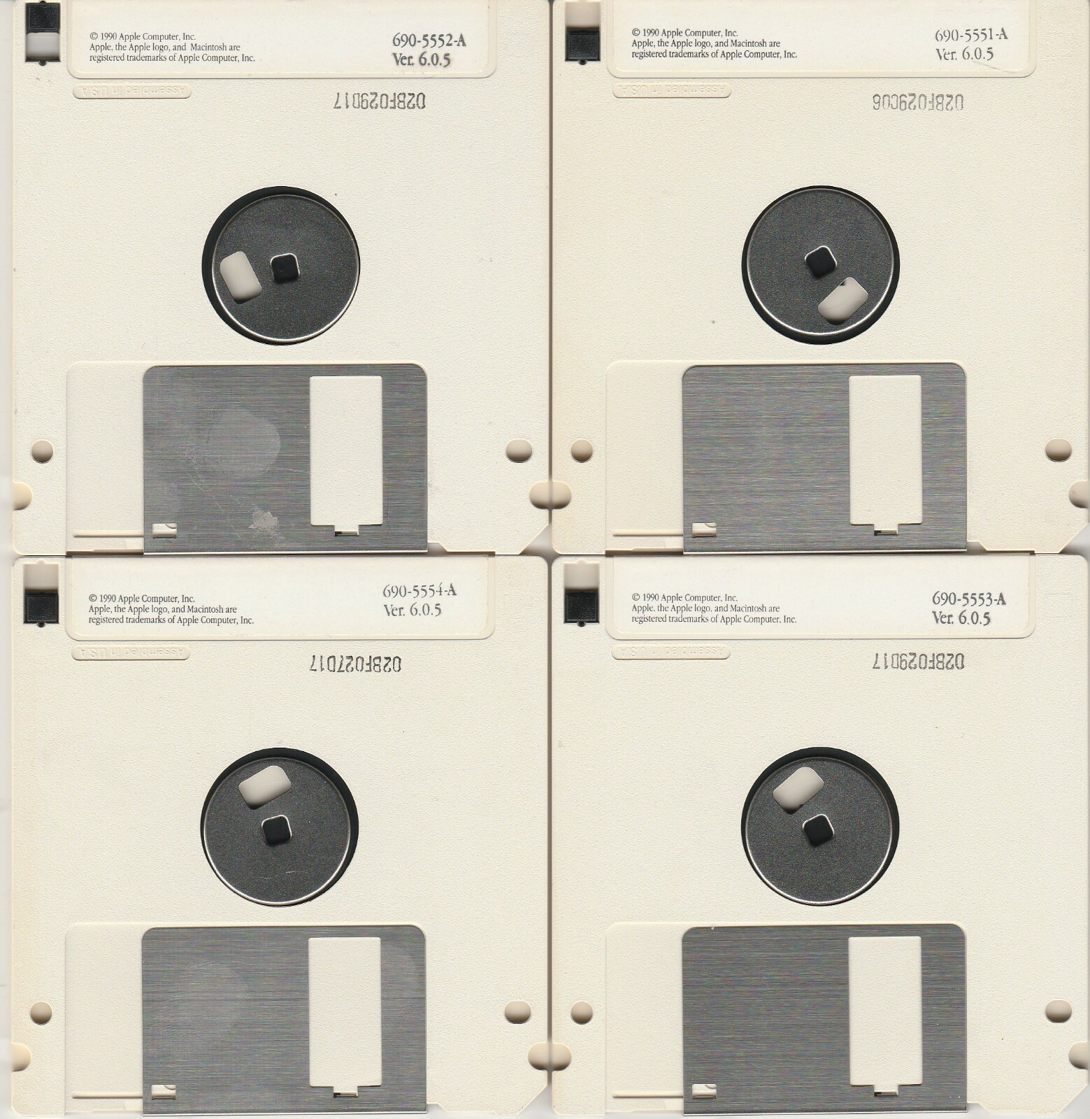 Macintosh Tools & Utilities Ver. 6.0.5 ~ 1990 Software 4 disk set (2) ~ 3.5"