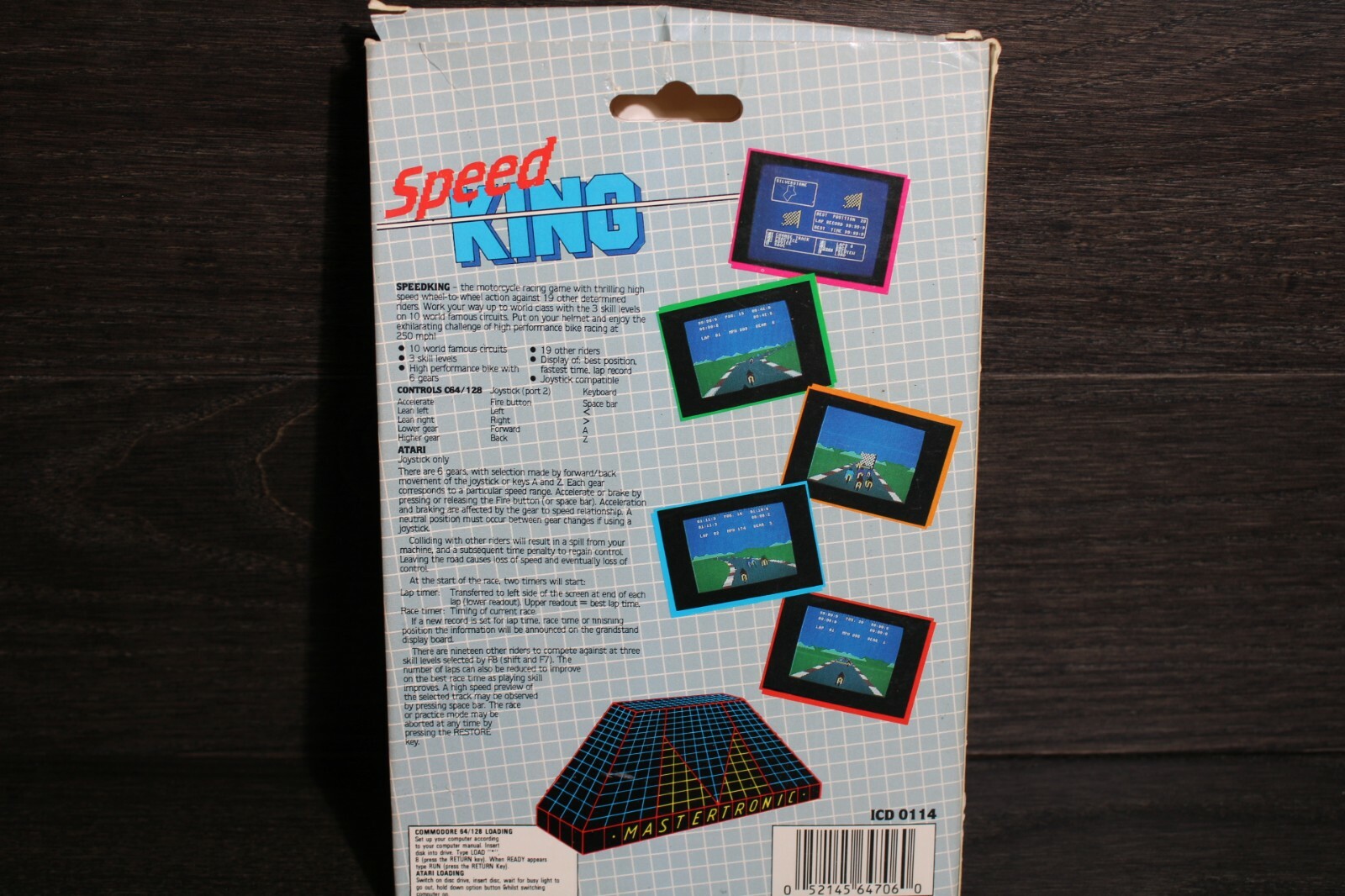 SPEED KING Commodore 64/128 - Box Only