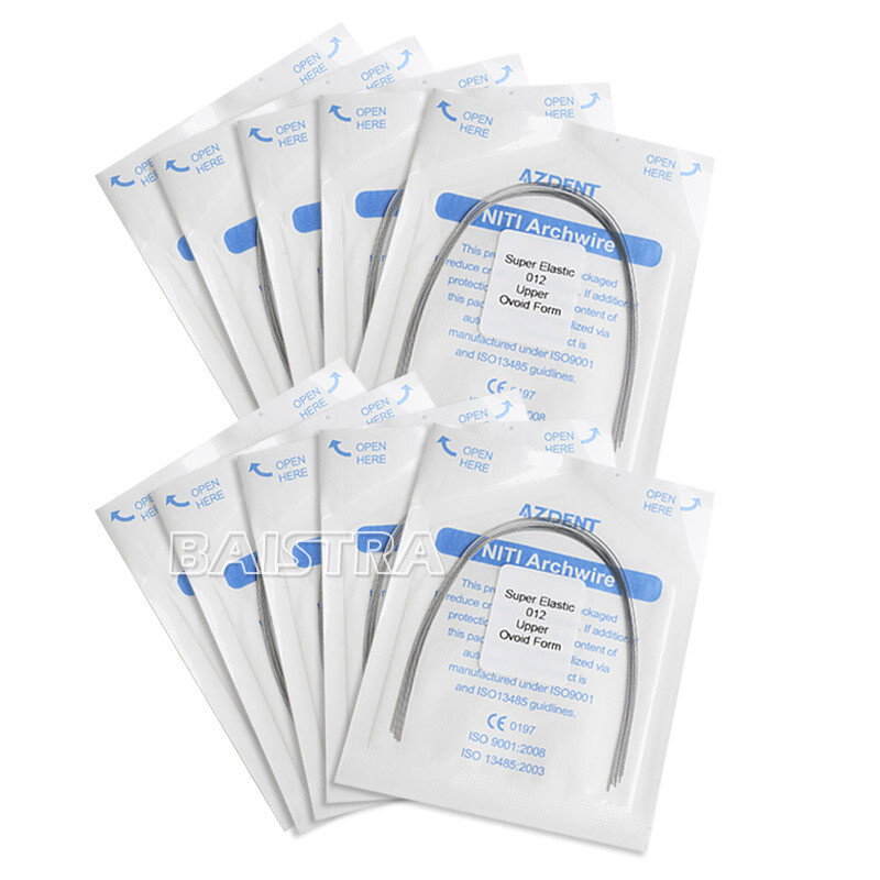 Dental Orthodontic Braces Kit 0.022 Roth Brackets NiTi Arch Wire Ligature Ties