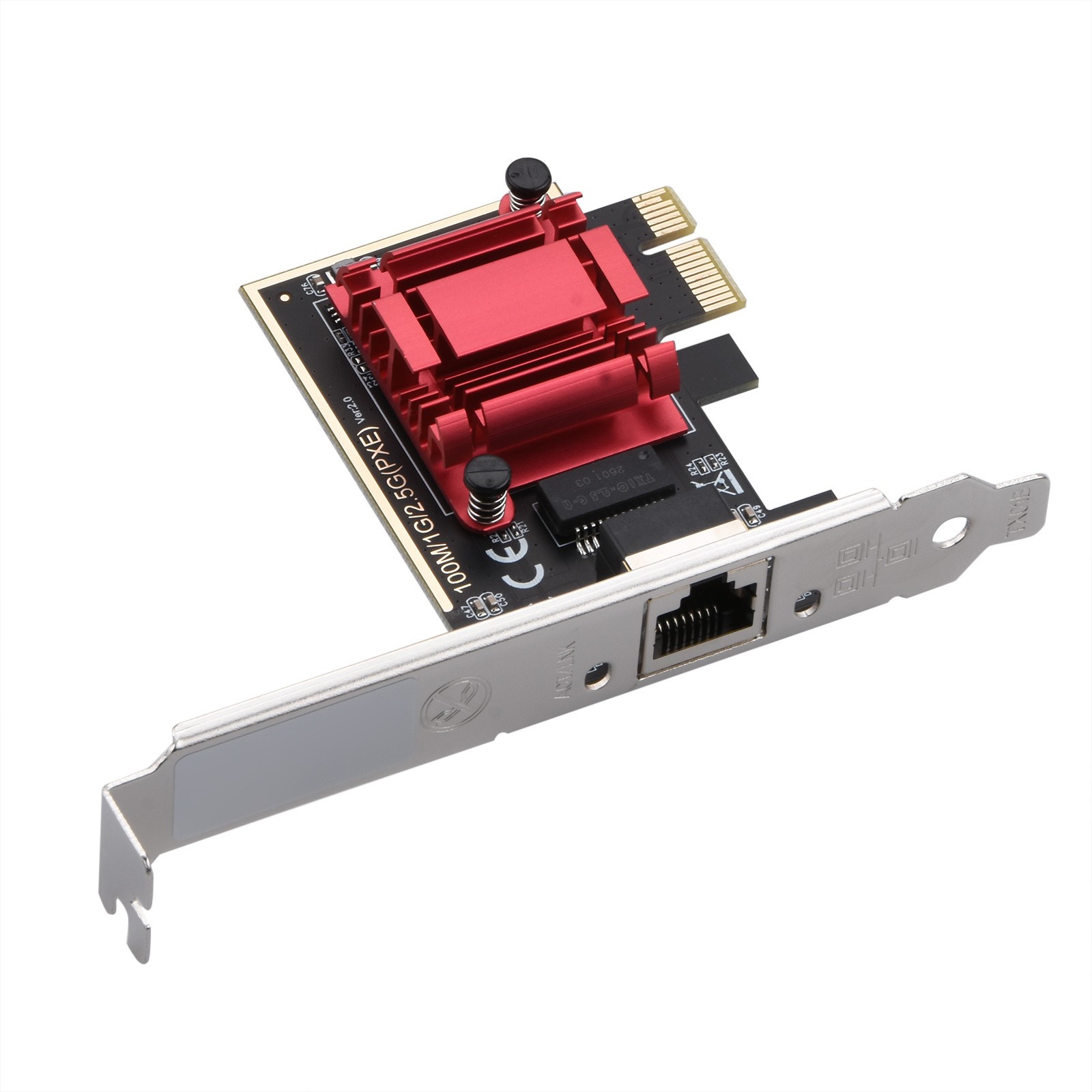 Network Adapter Card 2.5G PCI-E To RJ45 RTL8125 Computer Modification Accessory