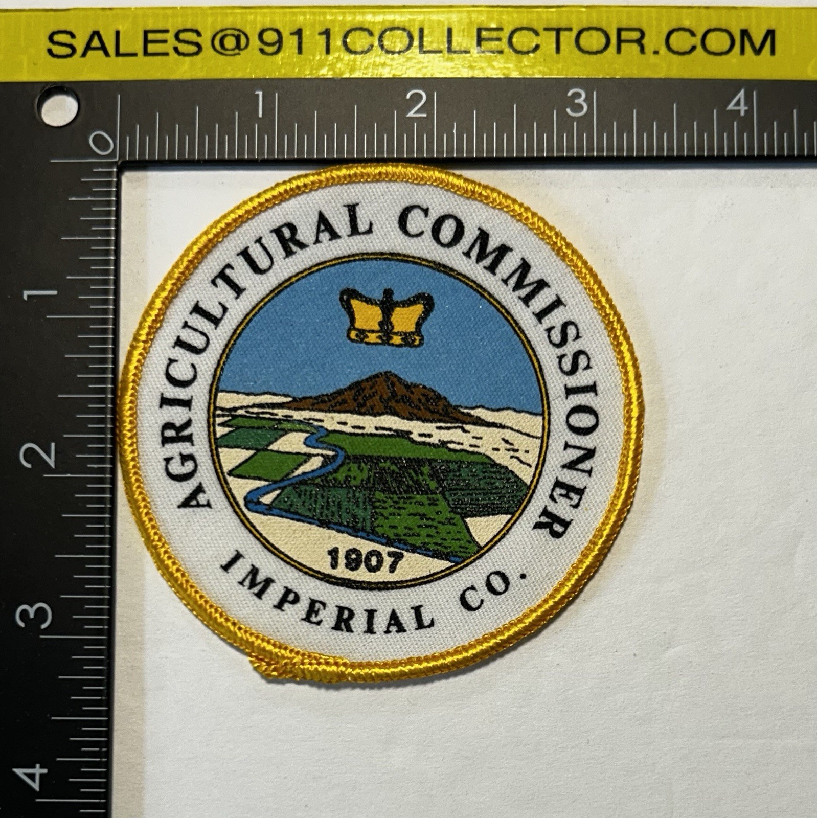 CALIFORNIA CA IMPERIAL COUNTY AGRICULTURAL COMMISSION PATCH #D28