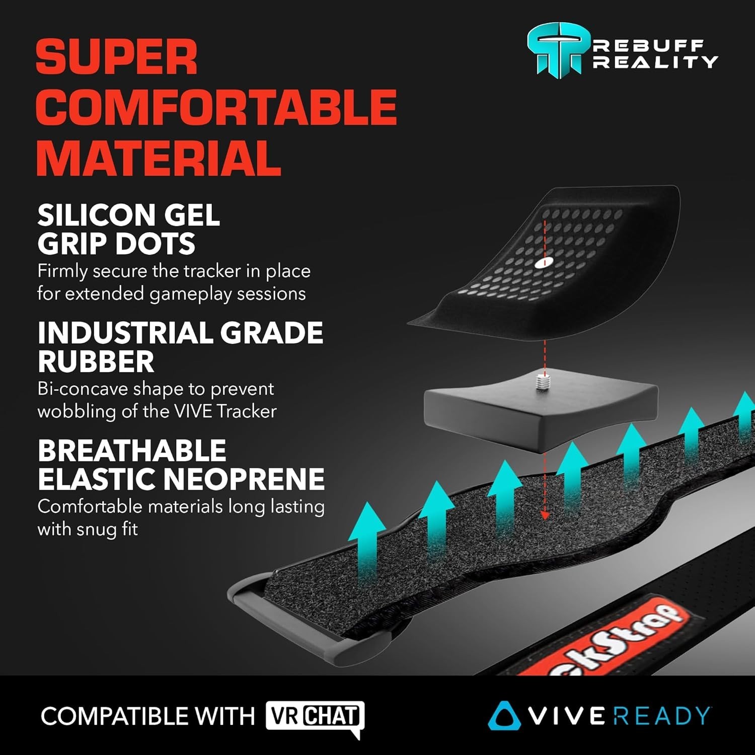 Trackstraps for Vive Tracker, VR Full Body Tracking Straps for HTC Vive Tracker