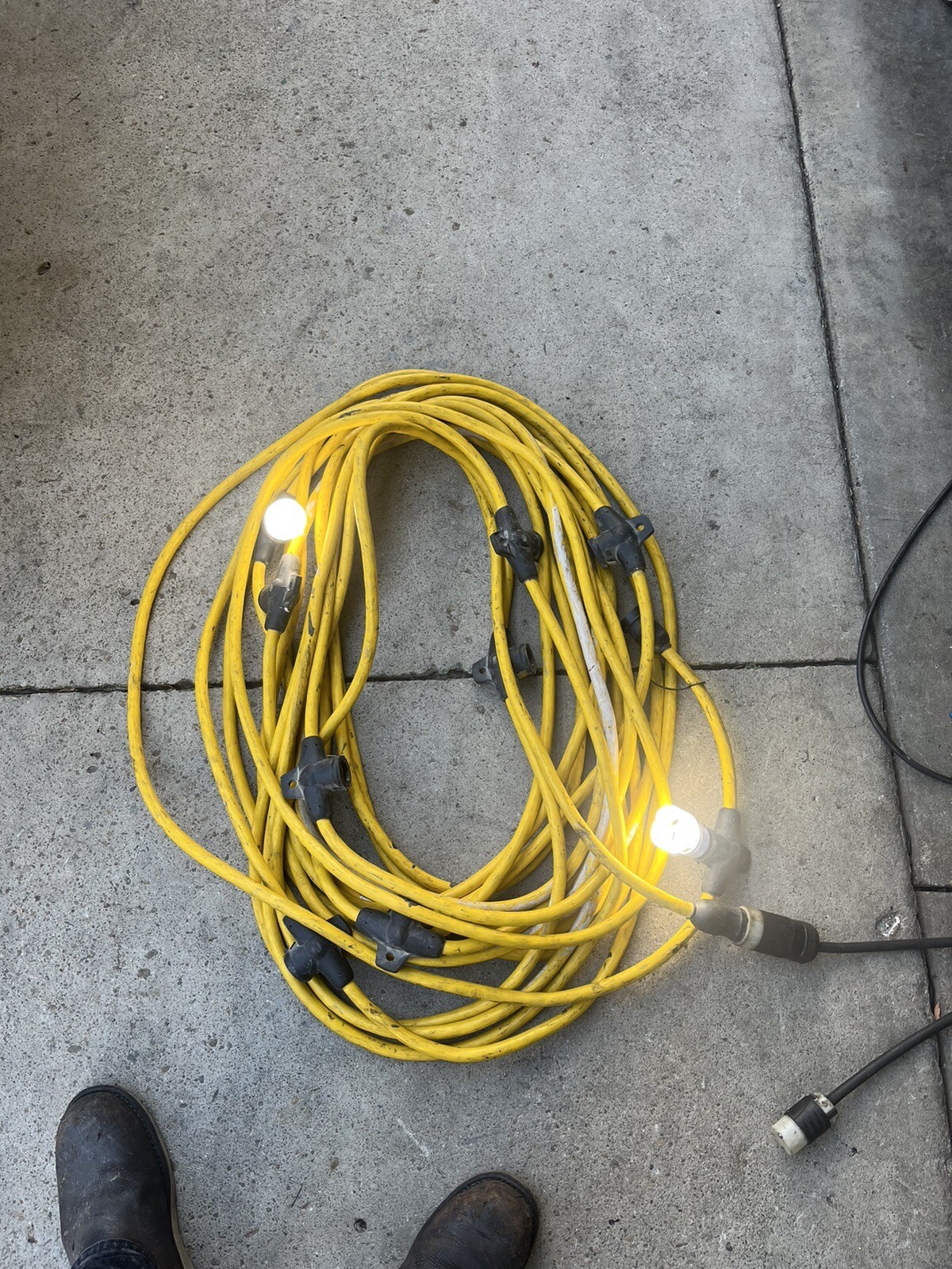 UL 100 ft. 12/3 STW-A, Temporary Construction String Lights