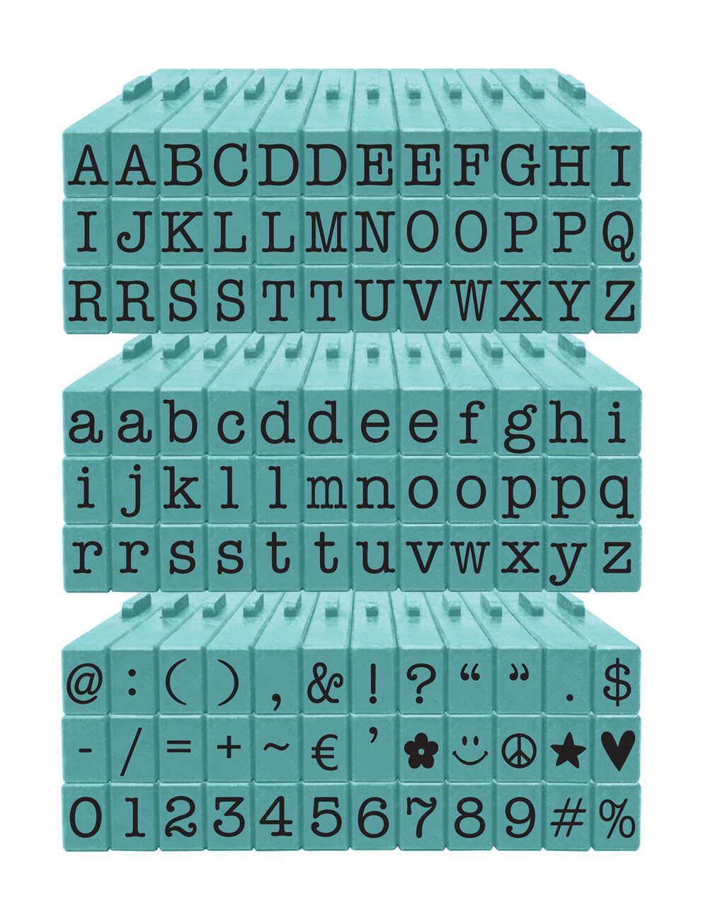 Alphabet - Attachable - Letters Medium 108 Piece American Typewriter PEGZ Bundle