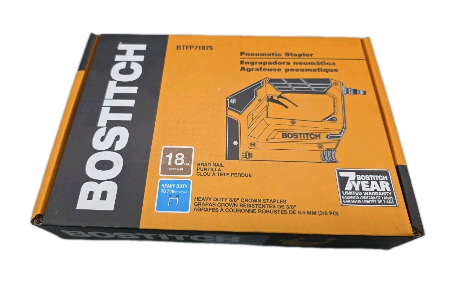 Bostitch BTFP71875 18-Gauge 3/8" Crown  Pneumatic Stapler Nailer New (Sealed)