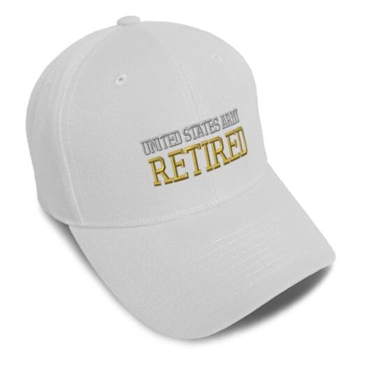 Custom Baseball Caps for Men & Women Embroidered One Size White Design Only