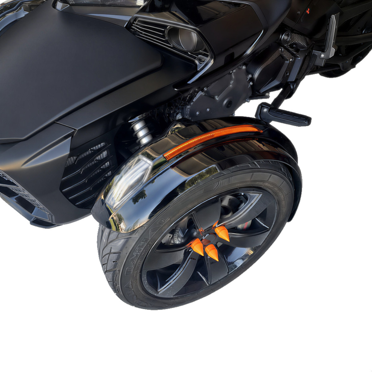 Lug Nut Covers for BRP Can-Am SPYDER | Front Wheel Bolt Caps | VelociMods