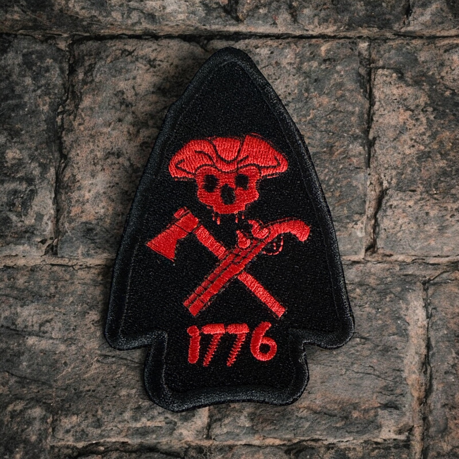 1776 Arrowhead Embroidery Patch 2.75" X 4"