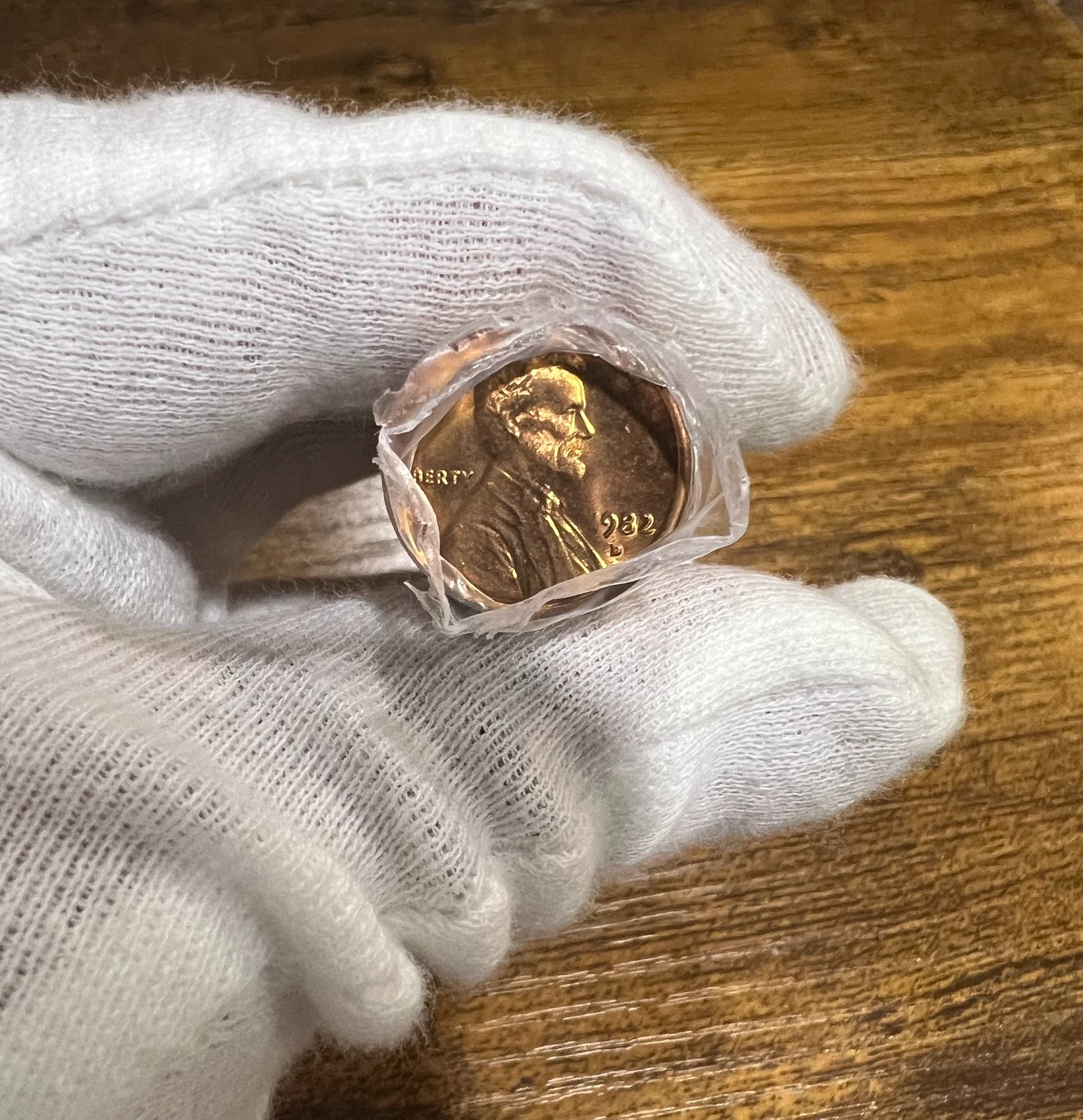 Uncirculated LINCOLN CENT ROLL - 1982-D - Large Date - Original Bank Wrap