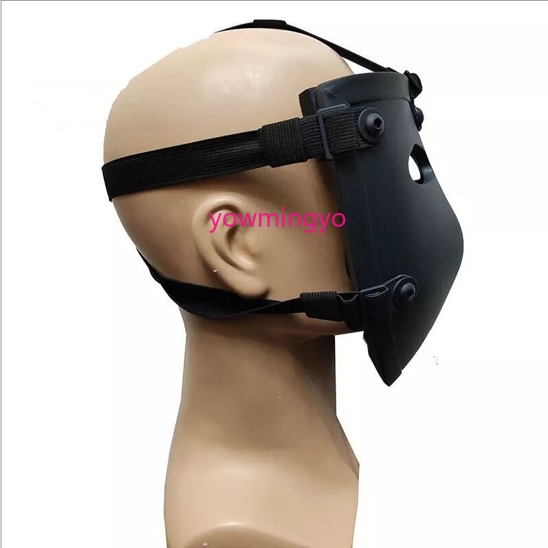 Tactical Ballistic IIIA Bullet Proof Face Guard Shield Mask Aramid Fiber Black
