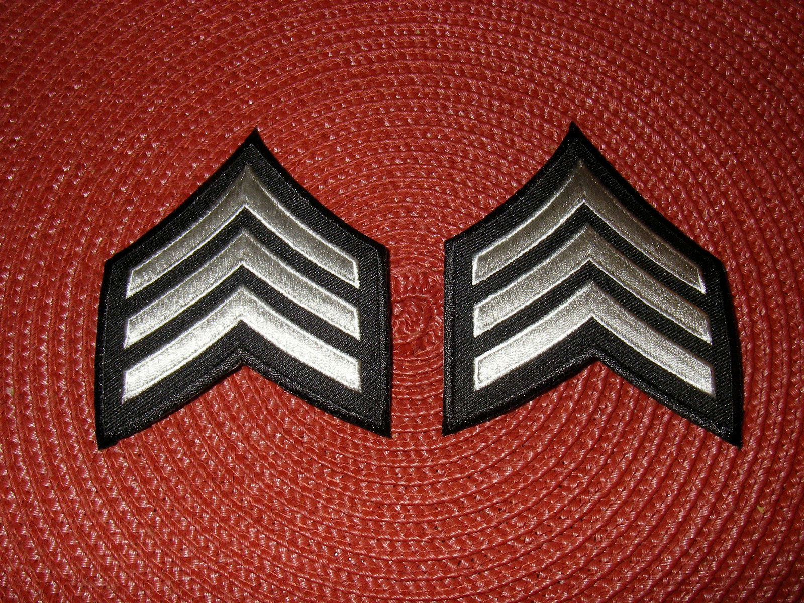 Los Angeles  Department Sergeant 1 Chevron Patches (2)