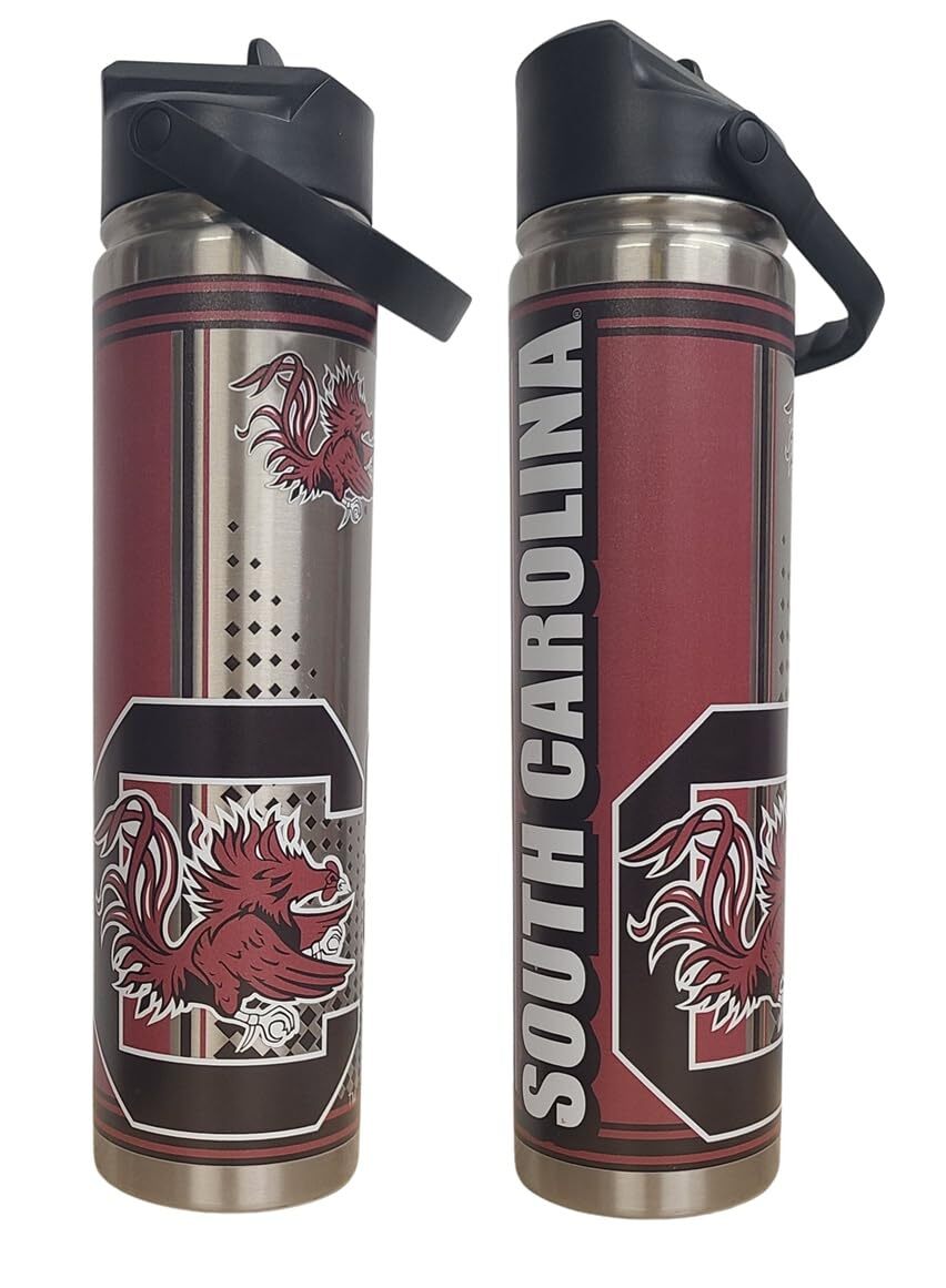 NCAA Hero Steel 26oz Flip-Top Sports Bottle (South Carolina Gamecocks)