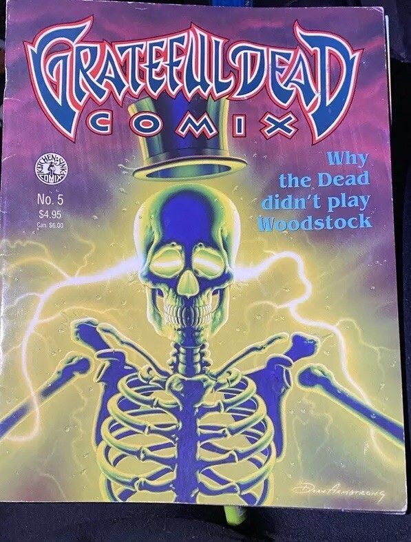VTG  1992 Grateful Dead Comix Magazine #5 Garcia Comic Book Sugar Magnolia