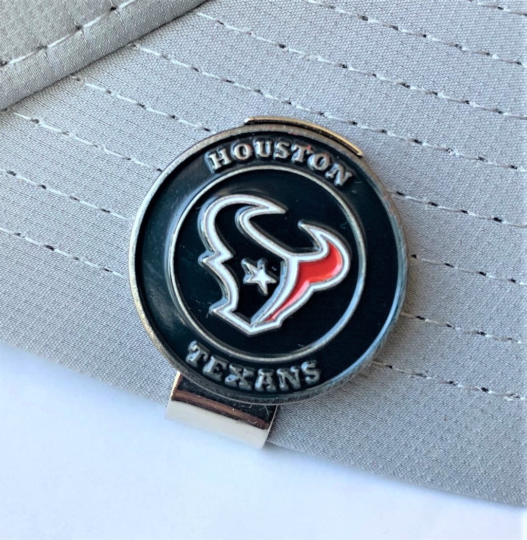 New Houston Texans Golf Ball Marker with Magnetic Hat Clip