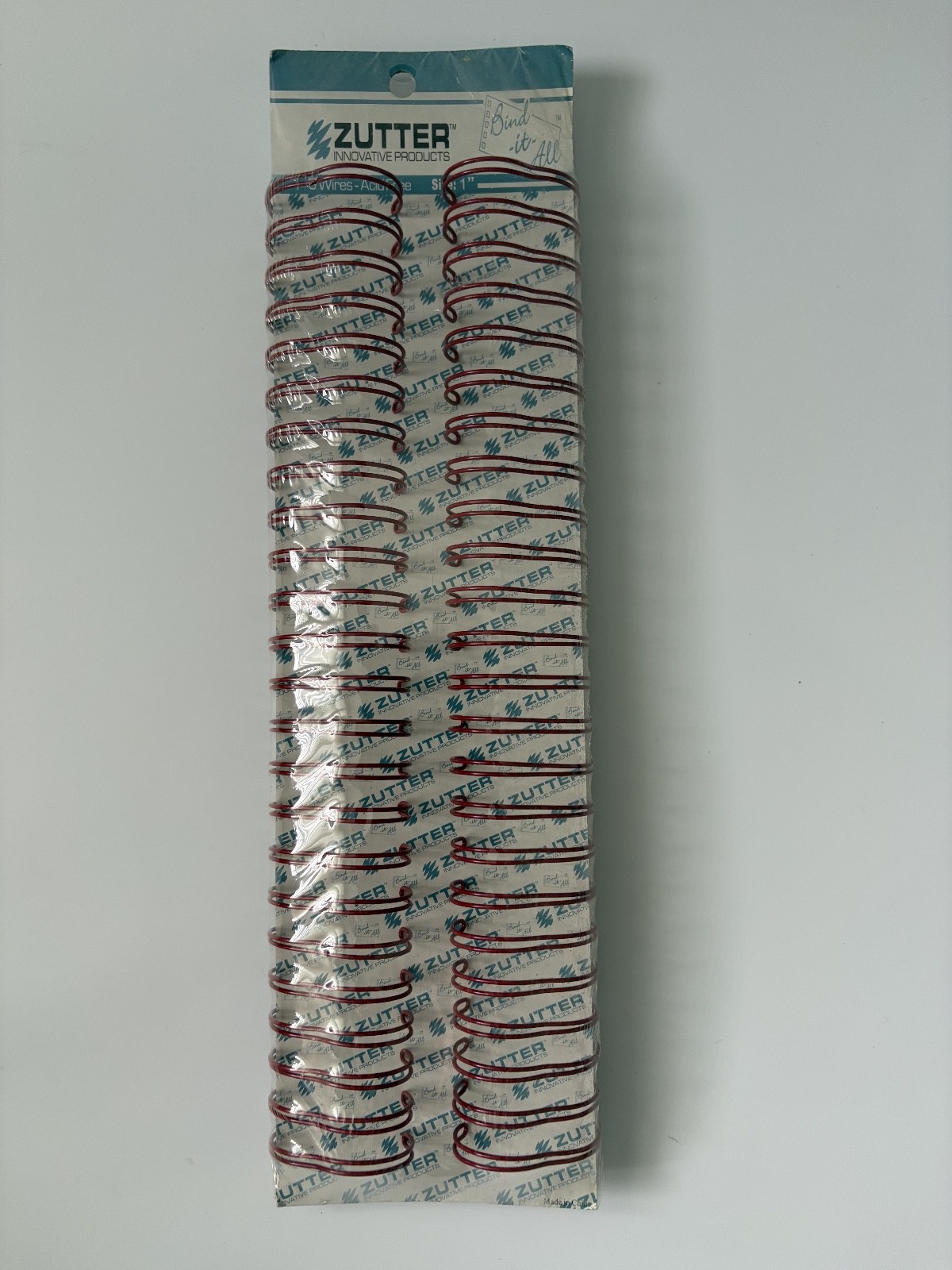 New - Zutter Bind-it-All 1" Red Binding Wires 2 Pc  #2702 Innovative Products