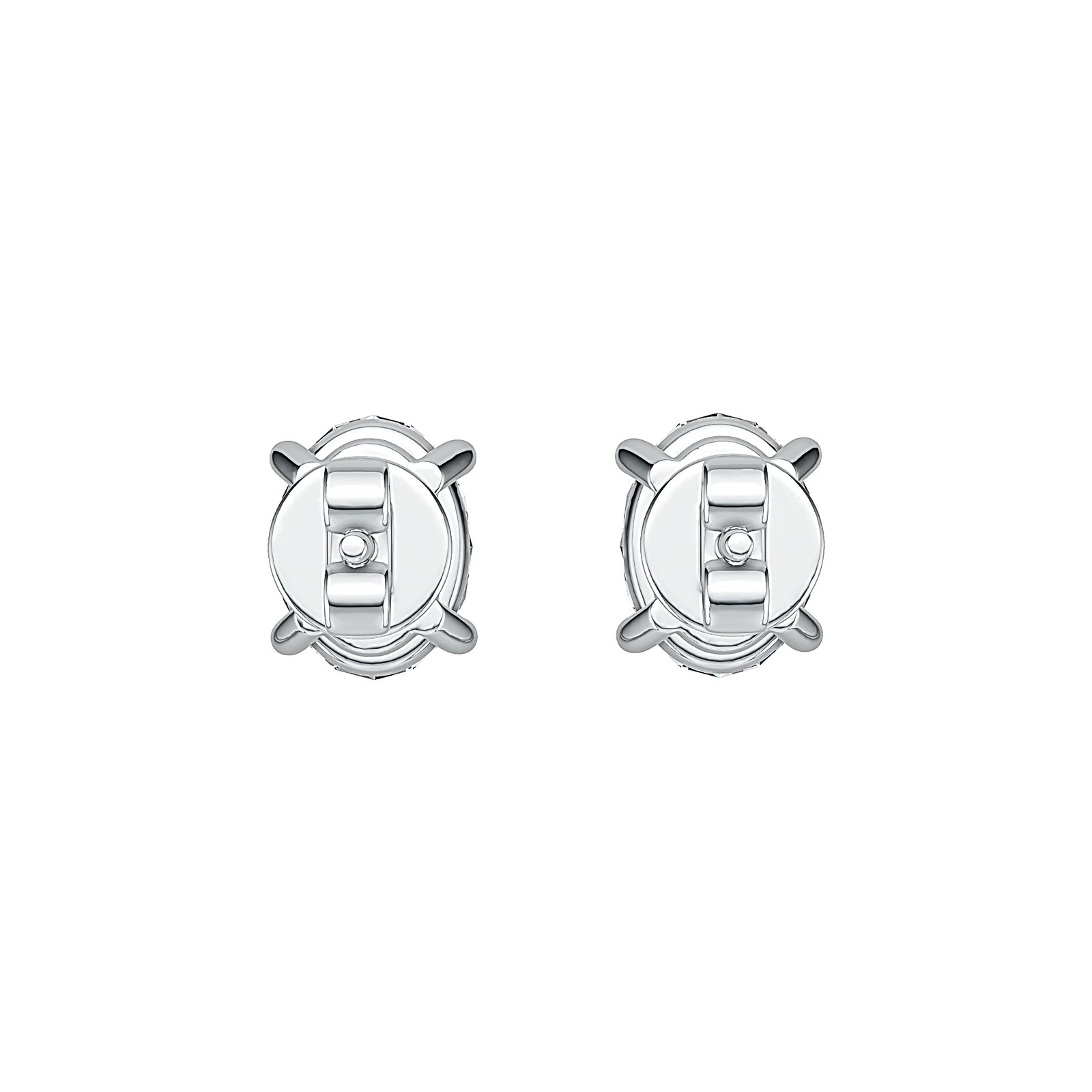 Sterling Silver Semi Mount Earrings Setting Oval OV 8X6mm Stud