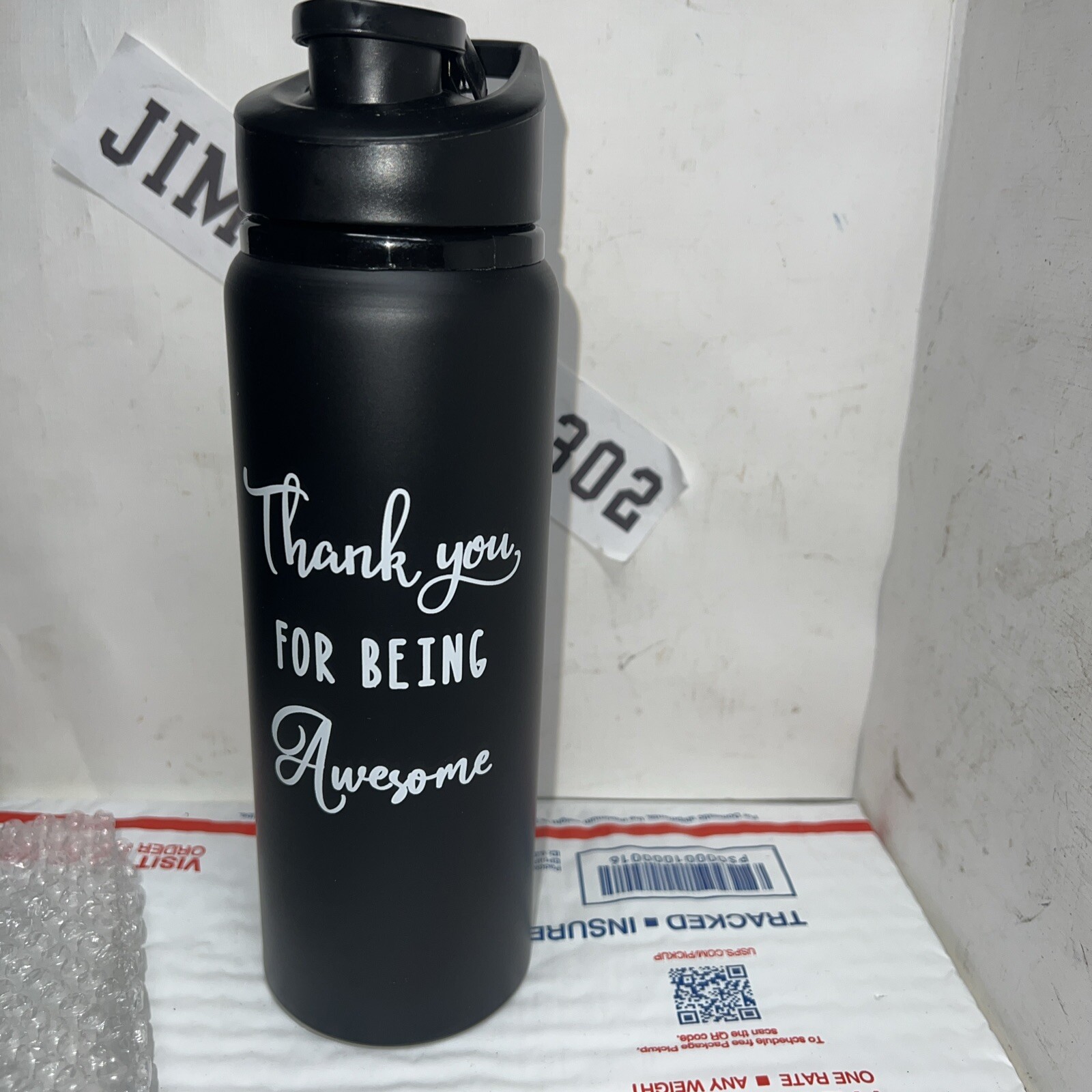Thank You for Being Awesome Water Bottle -  Fitness Canteen~Hybrid Metal/Plastic