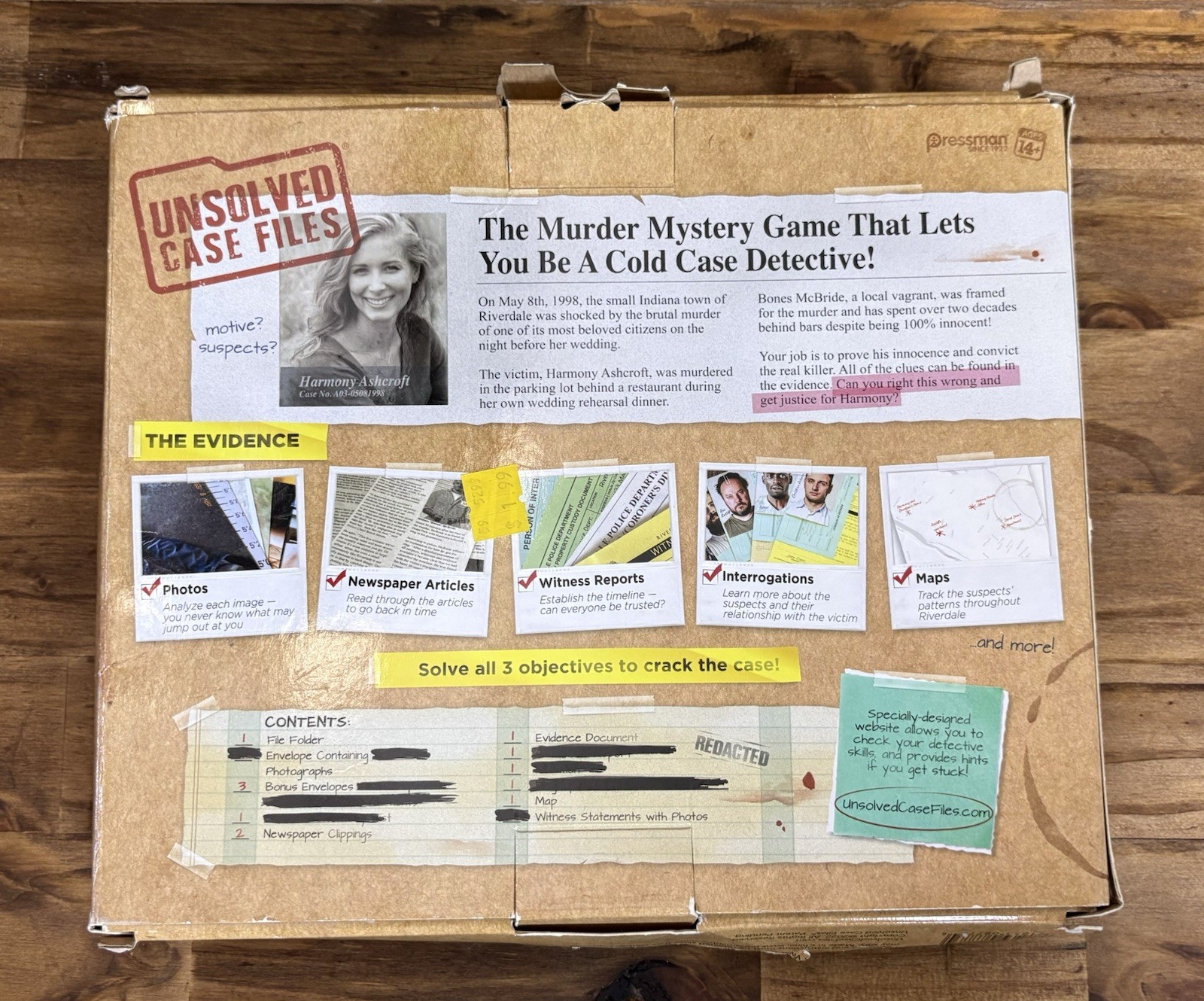 Unsolved Case Files Game - Harmony Ashcroft