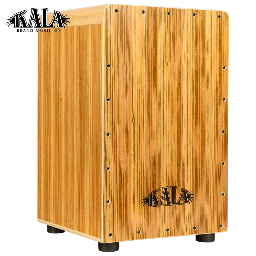 Kala Percussion Series Zebra Wood Cajon KP-CAJON-ZEBRA