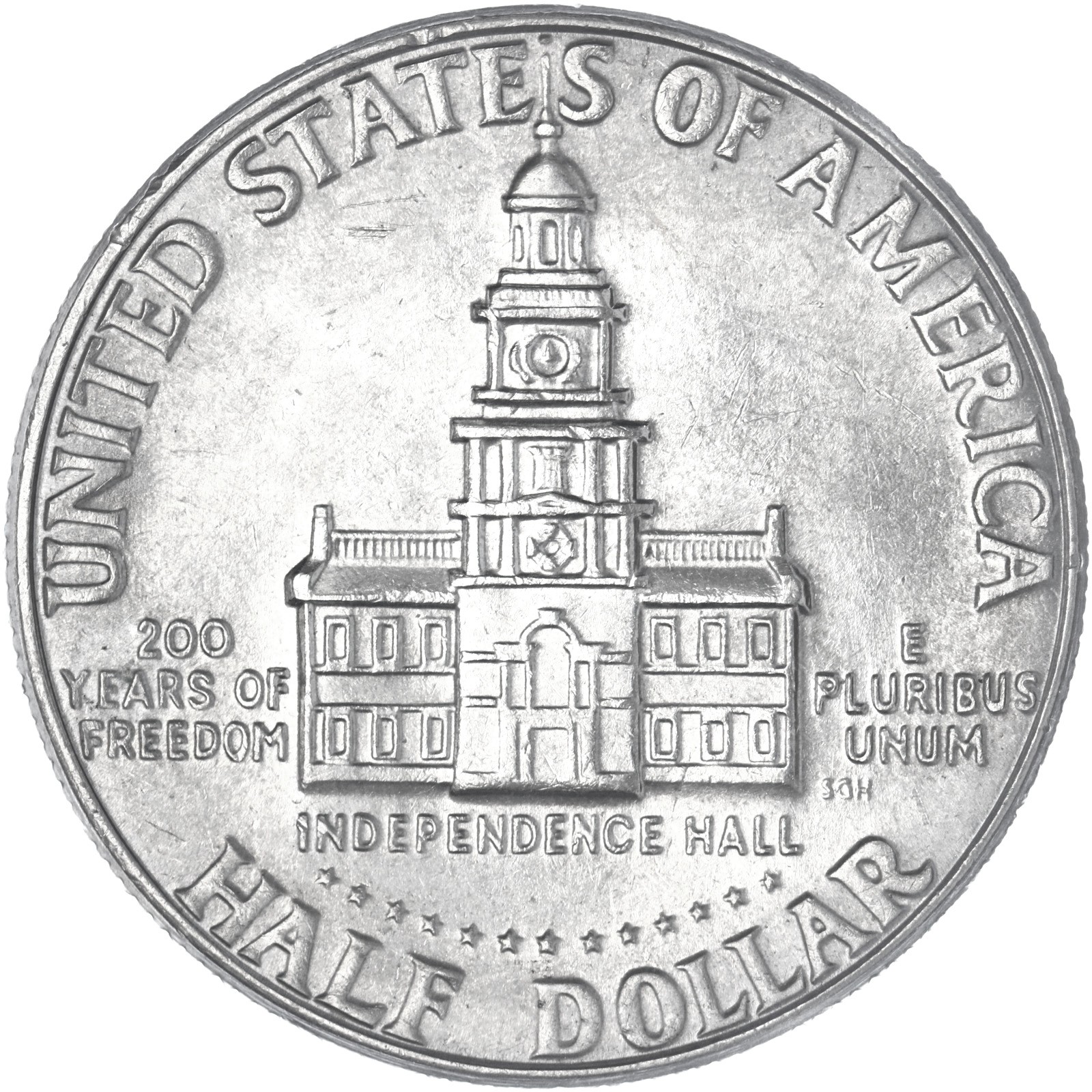 1976 (P) Kennedy Half Dollar Bicentennial About Uncirculated CN-Clad