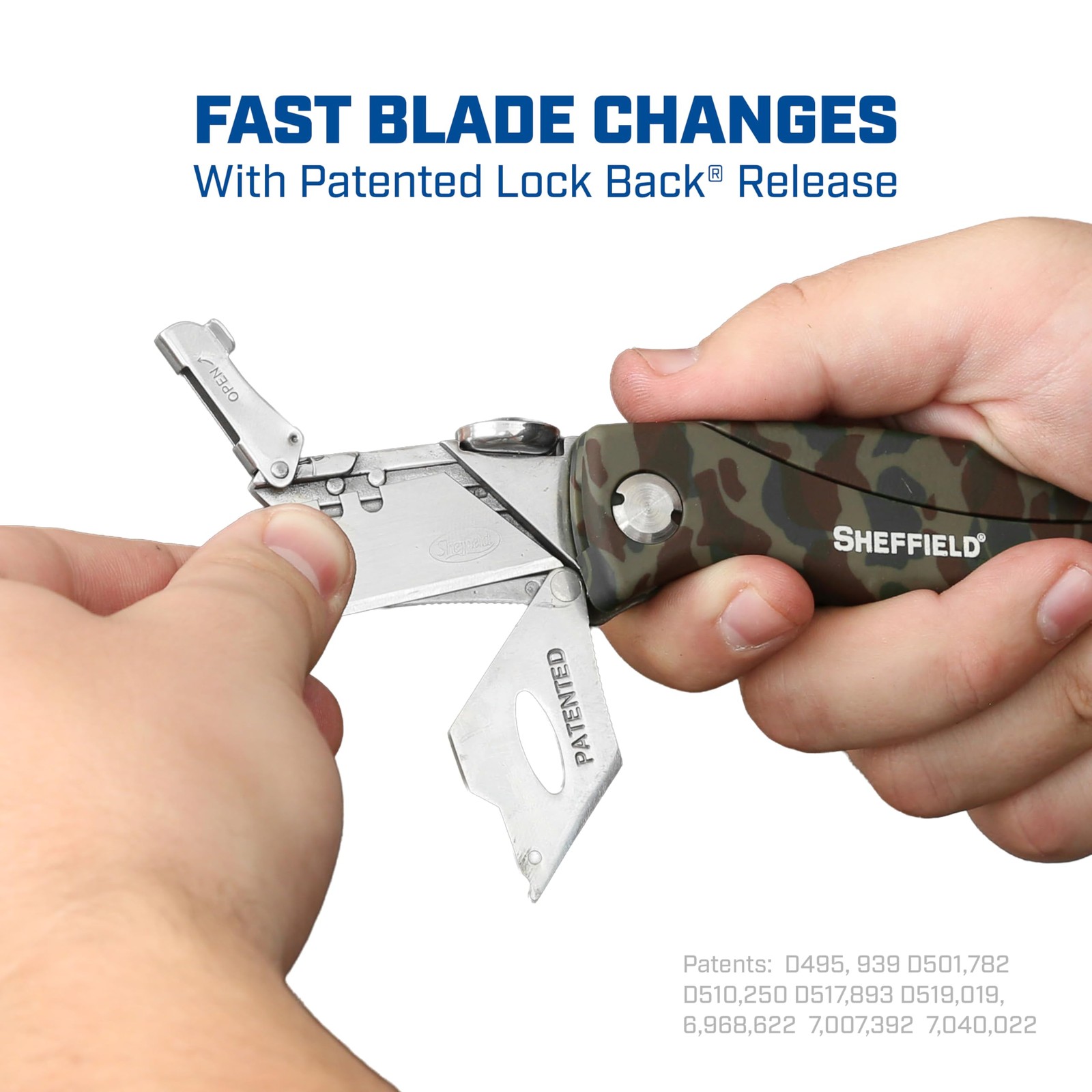Utility Knife with 5 Utility Knife Blade Storage Compartment