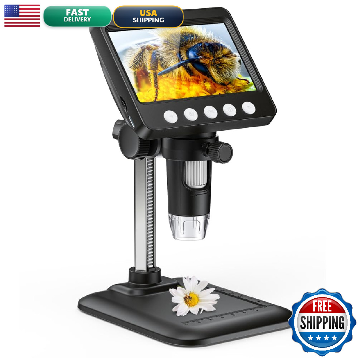 4.3 Digital Microscope For Adults Skyear Coin Microscope1000X Magnification 8