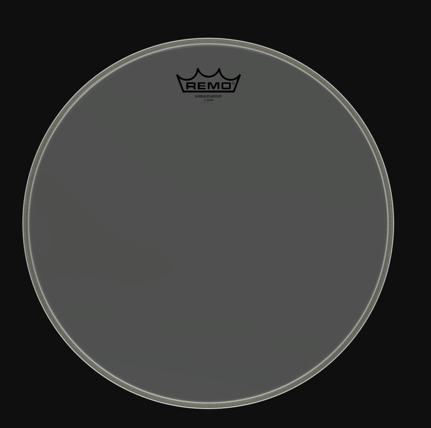Remo 16" Ambassador Colortone Batter Drum Head, Smoke