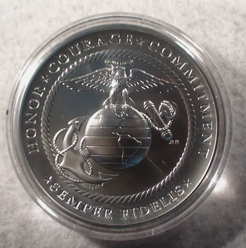 2021 2.5 oz Armed Forces Silver Medal - U.S. Marine Corps