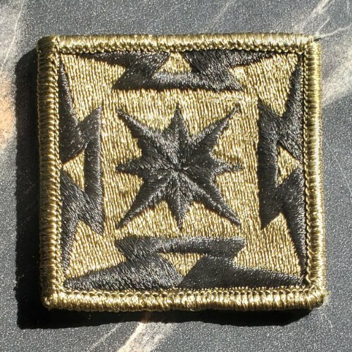 Vintage '92 US Army Broadcasting Service Shoulder Sleeve Insignia Patch Subdued