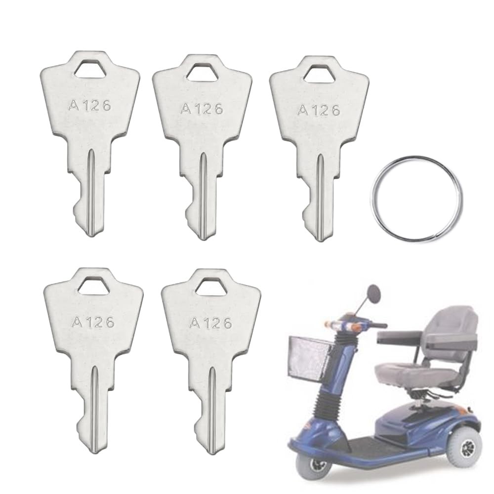 Replacement Keys for Pride Mobility Scooters, GoGo, Elite, Victory, Silver