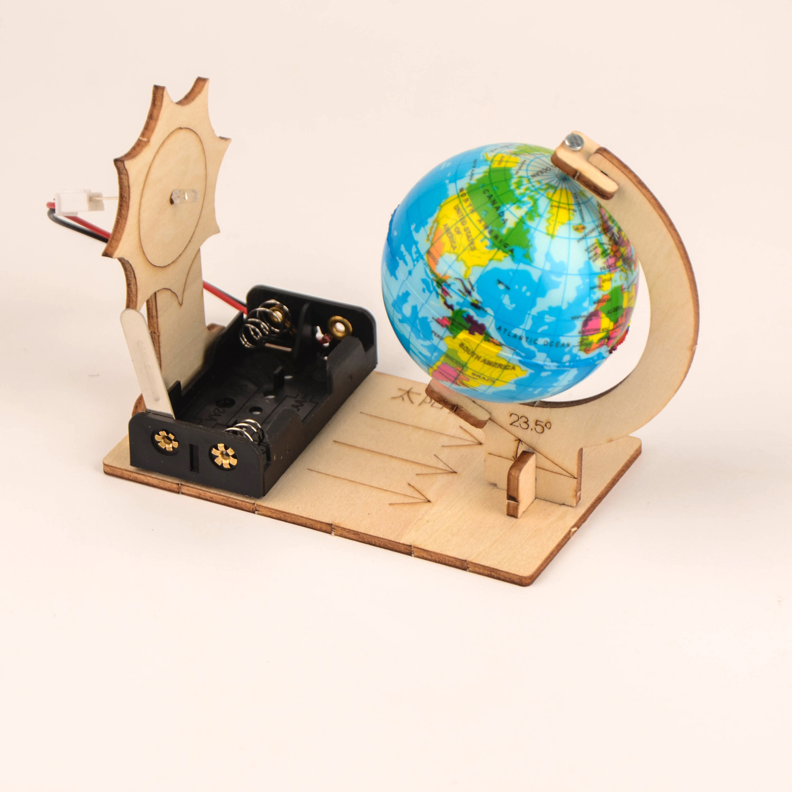 Day and Night Rotating World Globe Fun Discovery Tool Science Kid Gift