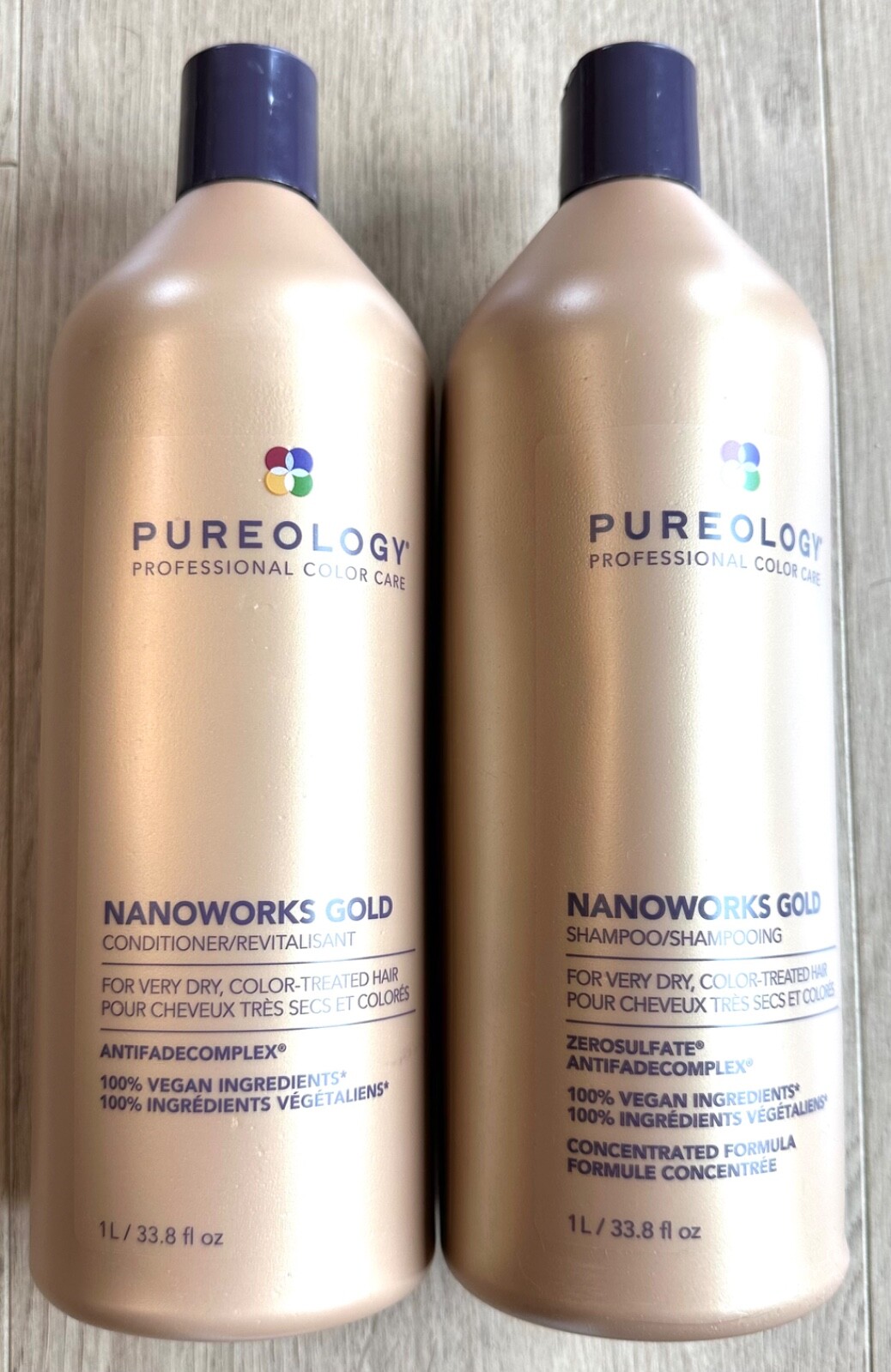 Pureology Nanoworks Gold Shampoo & Conditioner 33.8 fl oz BRAND NEW!!