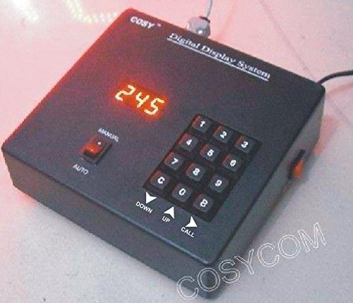 LED Token Number Display System, with 2 parallel displays- 3 Digit 4" Digits