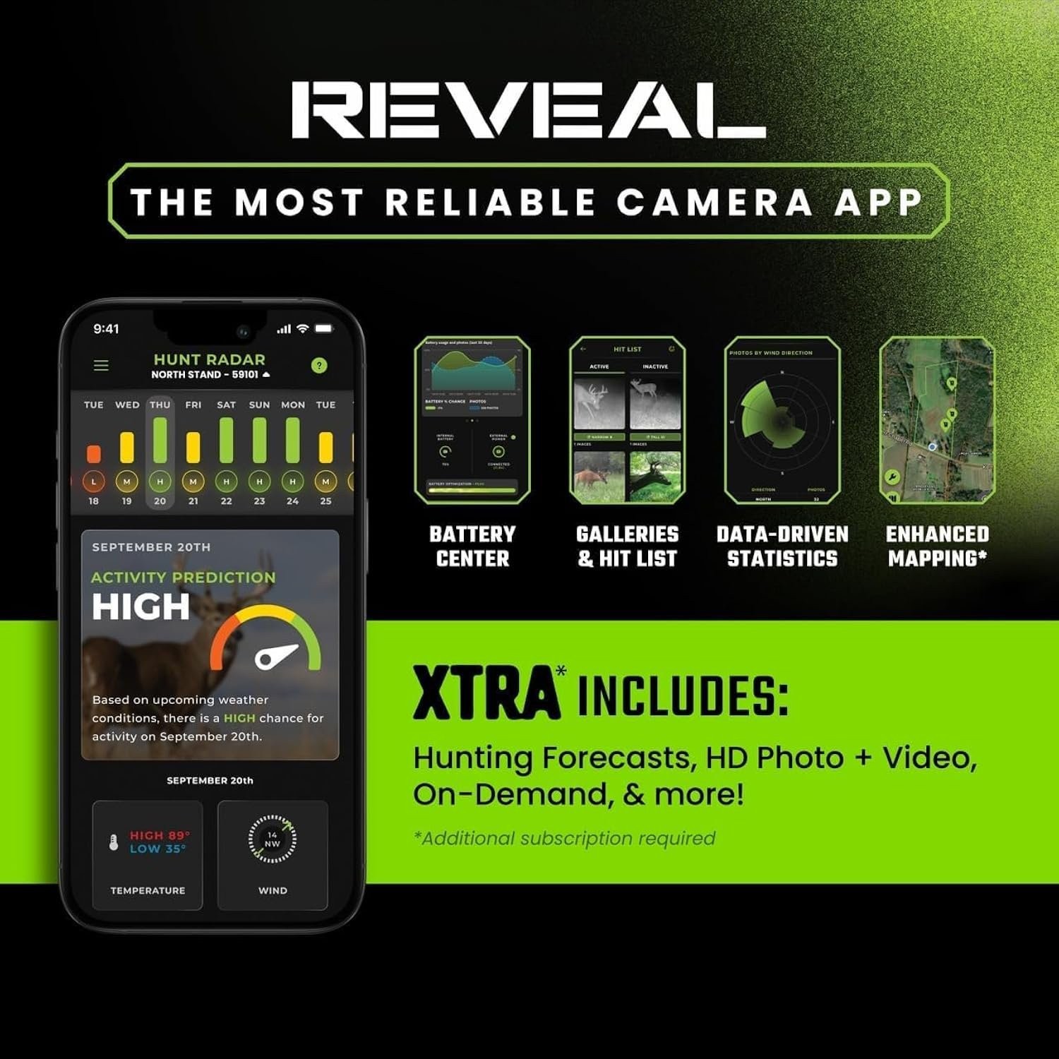 Tactacam Reveal Pro 4.0 Cellular Trail Camera (2-Pack) + 2 FlexPack R5 & 2...