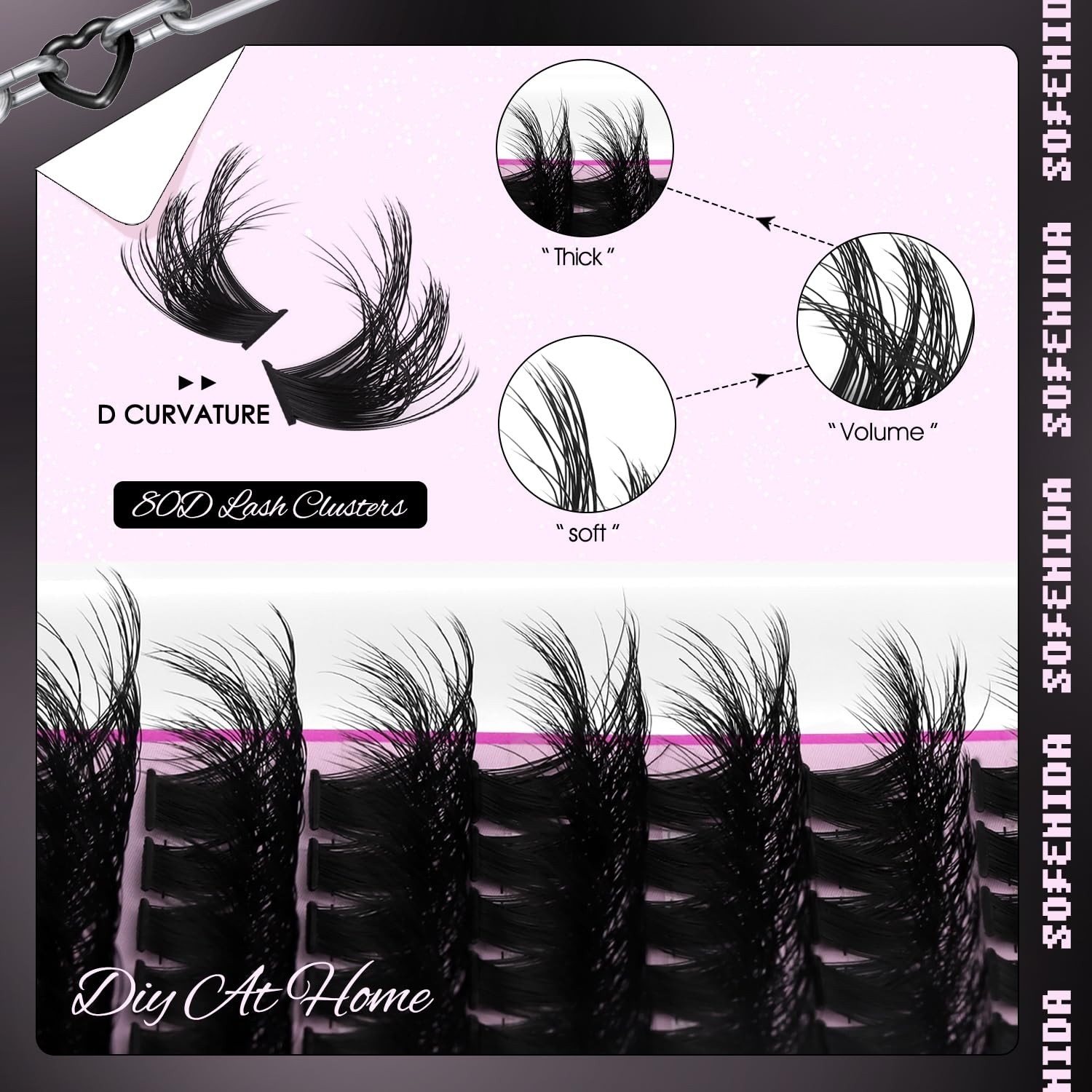 Lash Clusters Kit 80D 10-18mm Volume Eyelash