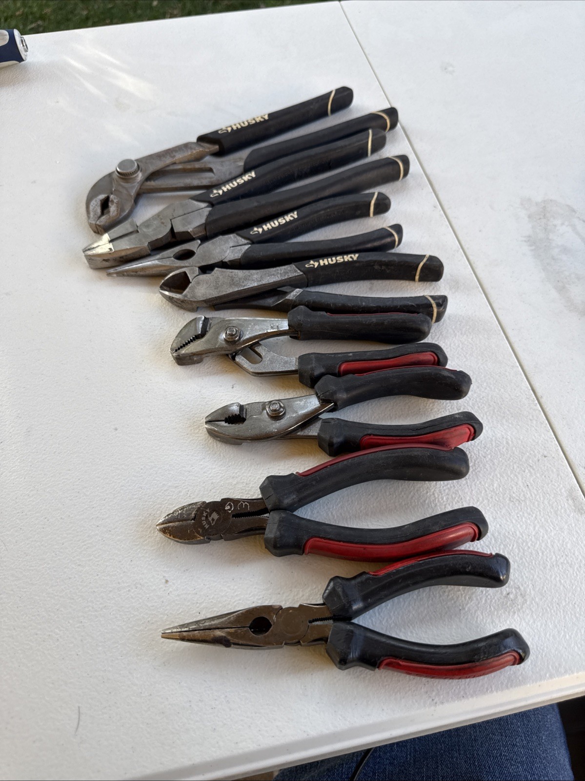 Husky Tools8pc  Pliers,Needle Nose And Side Cutter Lot