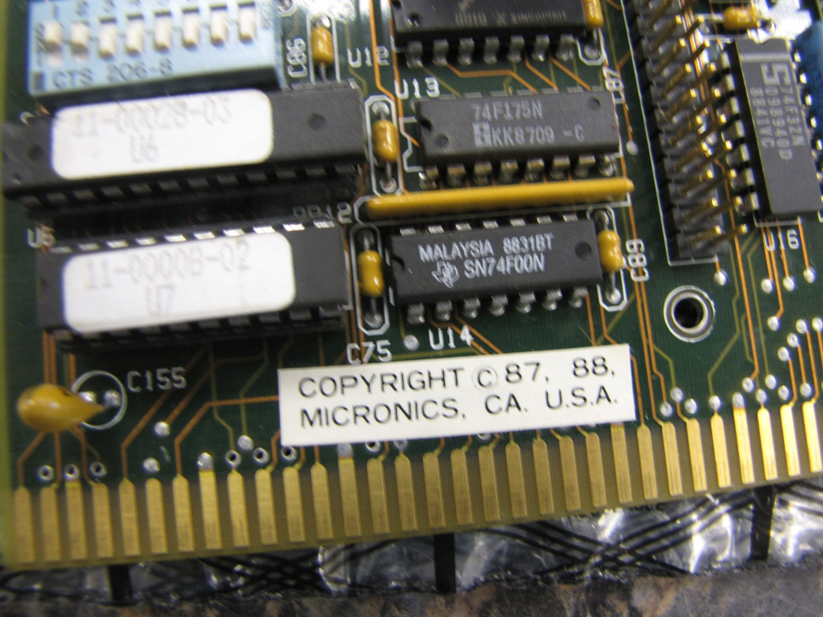 Vintage Micronics 385 Memory Board 09-00011-00 - Excellent !