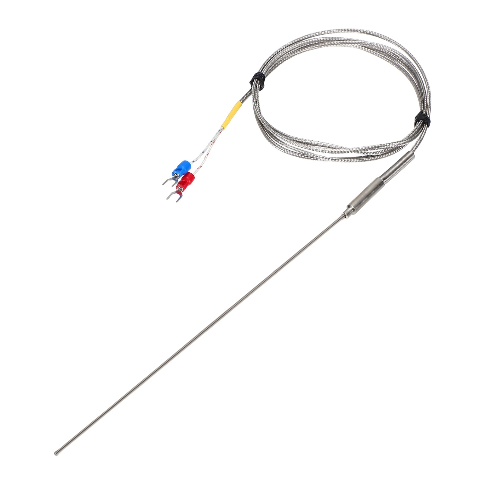 K Type Thermocouple Temperature Sensor Probe 2x200mm 4.9ft Wire 0-1100°C