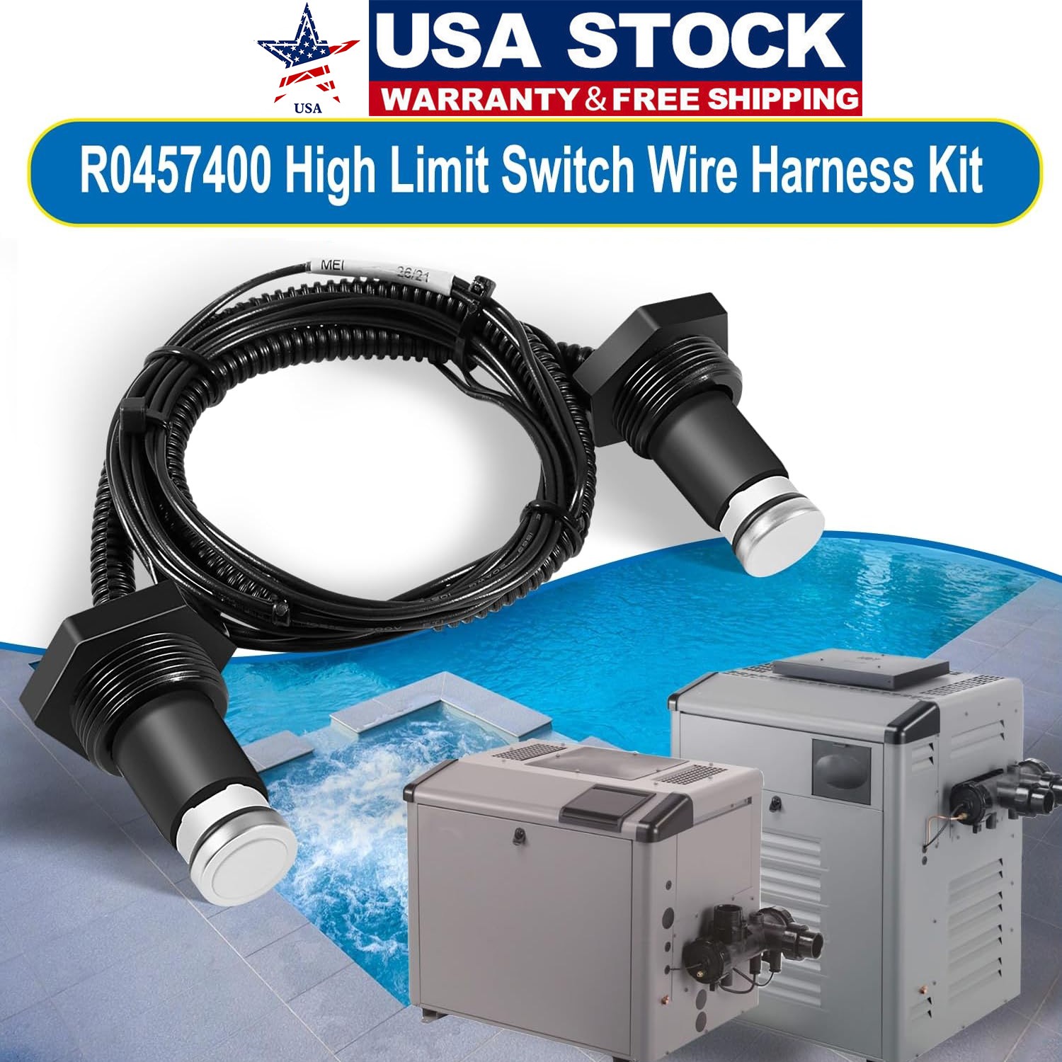 R0457400 High-Limit Wire Harness Switch Assembly Fit Zodiac Jandy Legacy LRZE