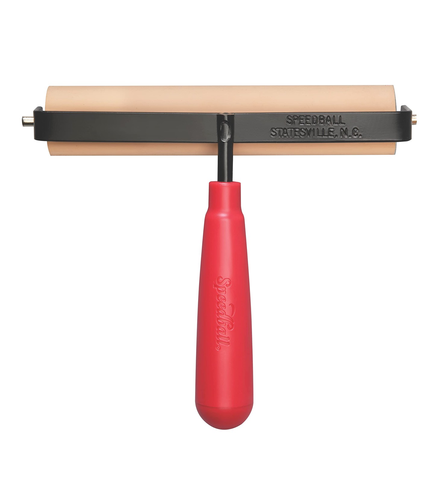 Deluxe Soft Rubber Brayer - 40/42 Durometer Roller with Heavy Duty Steel Fram...