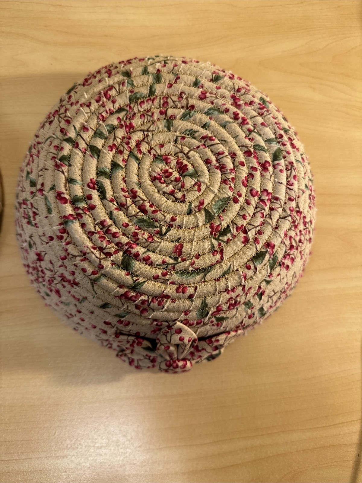 Set Of Two Fabric Coil Baskets