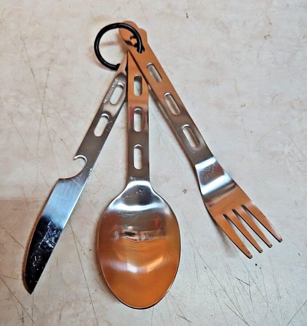 Stainless Steel Flatware; Camping Set; Knife, Fork, Spoon; China