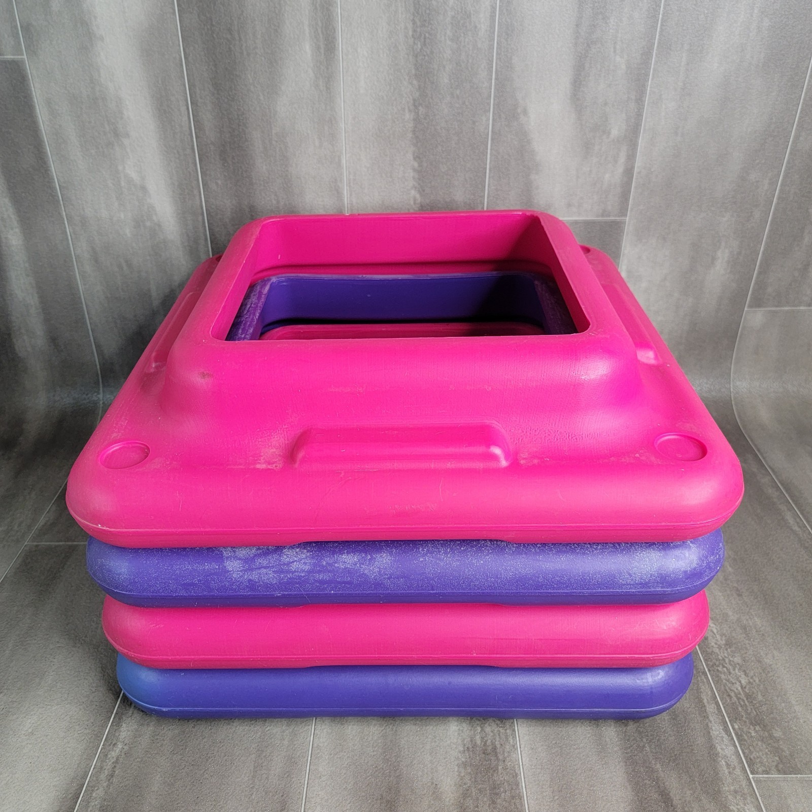 Lot of 4 The STEP Original Aerobic Risers Health Club Size 16"x16"/ 4" High