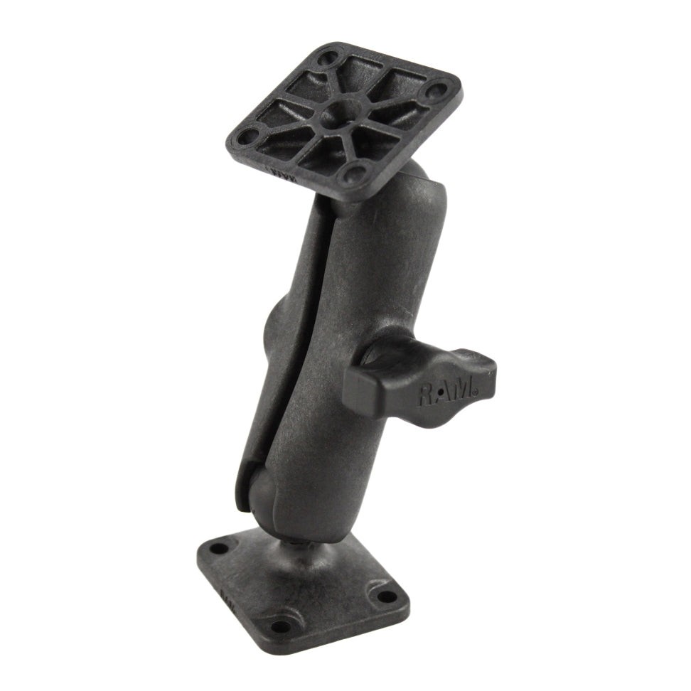RAP-B-141U RAM Composite Double Ball Mount with Rectangl...