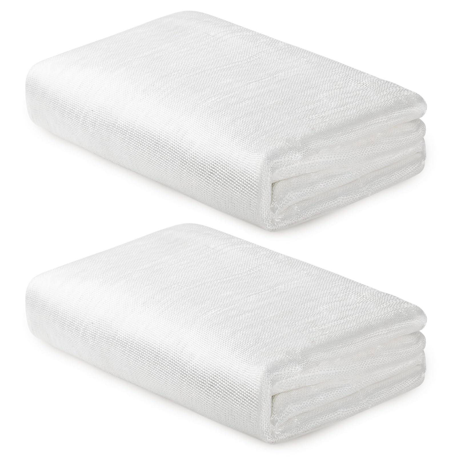 HolyMaji 2 Pack Fiberglass Cloth, 6 Oz, 50 Inches x 9 Feet/ 3 9 Feet, White