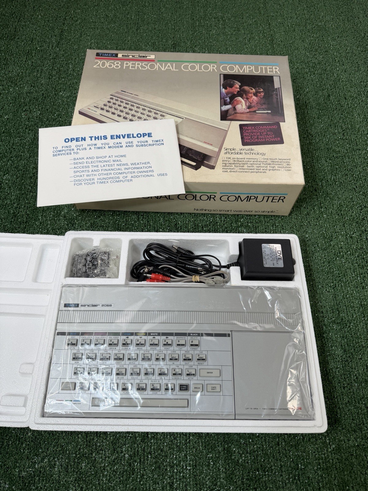 BRAND NEW / NEVER USED VTG Timex Sinclair 2068 Personal Color Computer Complete