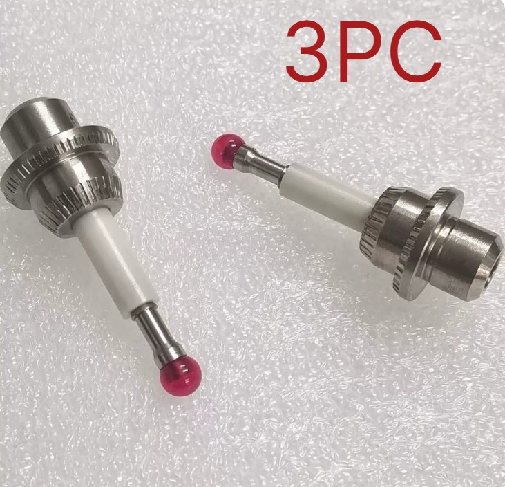 Wire EDM Probe Tip 3mm Ruby Ball 3D Tester Sensing Tip For 3D Taster 8036200 3PC