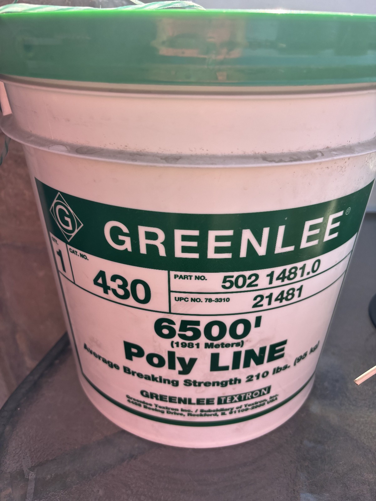 Greenlee 430 Poly Line 6500ft 210lb - 4A762