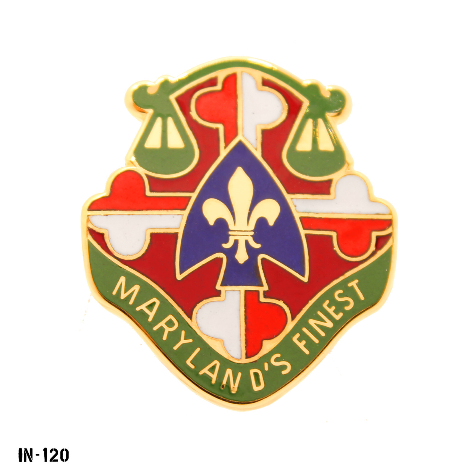 115th Military Police Battalion ~ Maryland's Finest ~ US Army DUI Crest Pin NEW