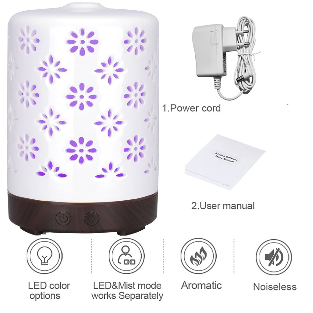 Electric Oil Diffuser Humidifier Home Steamer Air Purifier Cool Mist Purifier
